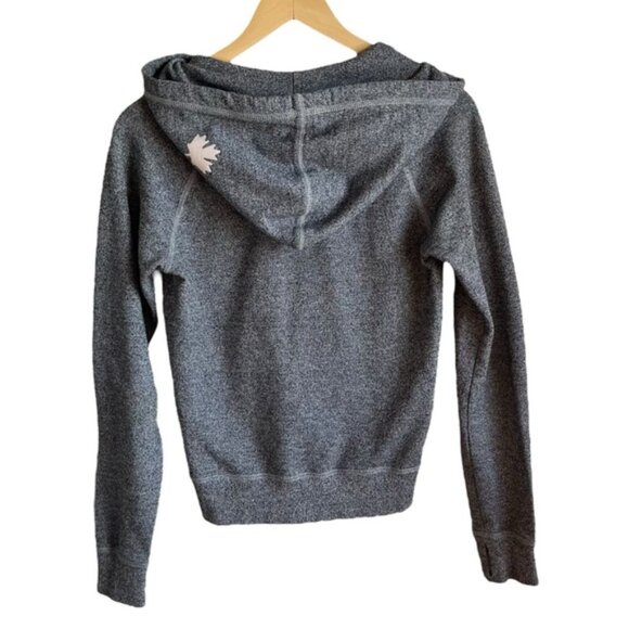 Roots Zip Up Hoodie XS Gray Salt Pepper Canada - Picture 5 of 13